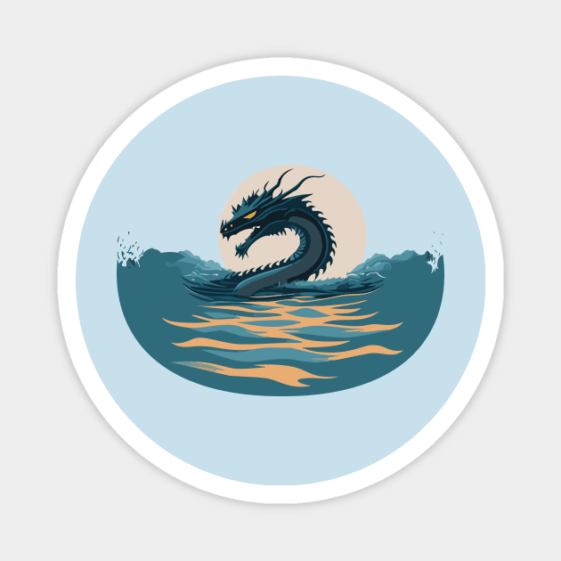 Water Dragon Magnet by joneskey